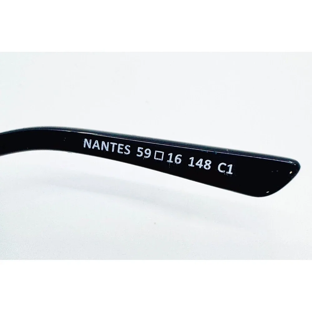 Eyebuydirect Eyeglass Frames Unisex Black Nantes Aviator Full Rim 59-16-148